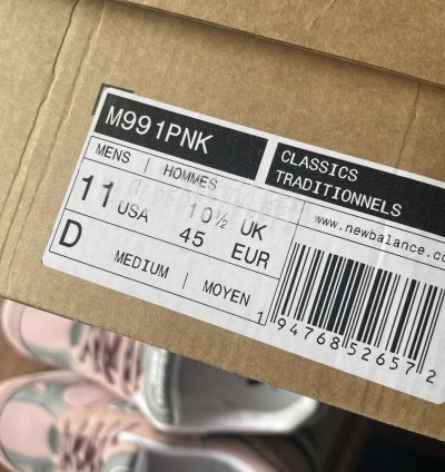 New Balance Made In England 991 Pink - Grey Similar To Patta