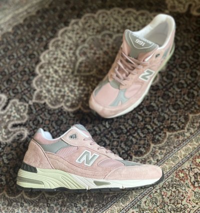 New Balance Made In England 991 Pink - Grey Similar To Patta