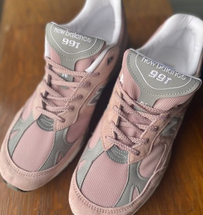 New Balance Made In England 991 Pink - Grey Similar To Patta