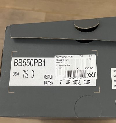 New Balance Nb 550 Low Leather Sneakers Shoes Kicks Us 7 5