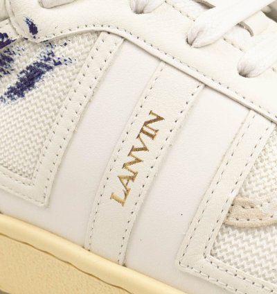 Nib Lanvin Clay White Multicolor Paint Sneakers 9 42 965