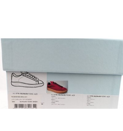 O1rshd1 Lite Curb Low-top Sneakers In Burgundy Dark Green