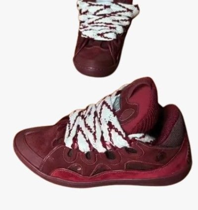 O1w1db11024 Curb Low-top Sneakers In Burgundy White