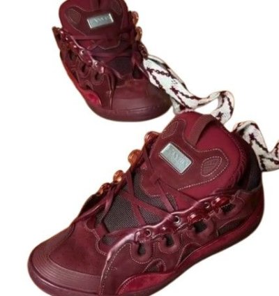 O1w1db11024 Curb Low-top Sneakers In Burgundy White