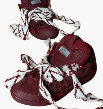 O1w1db11024 Curb Low-top Sneakers In Burgundy White