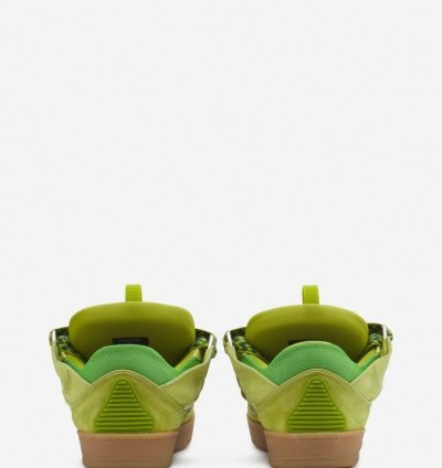 O1w1db11124 Curb Leather Sneakers In Green