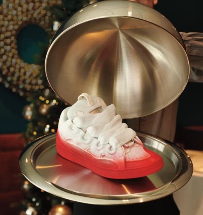 O1w1db11124 Curb Low-top Sneakers In White Red