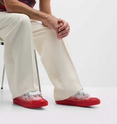 O1w1db11124 Curb Low-top Sneakers In White Red