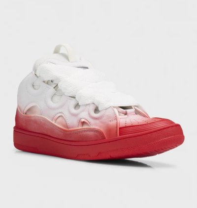 O1w1db11124 Curb Low-top Sneakers In White Red