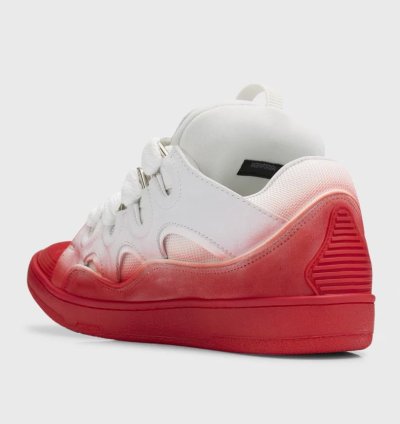 O1w1db11124 Curb Low-top Sneakers In White Red