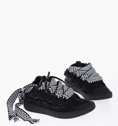 Padded Curb Leather Mules Sneakers