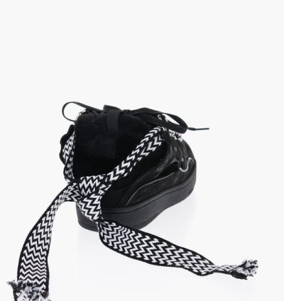 Padded Curb Leather Mules Sneakers