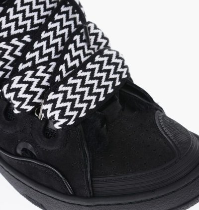 Padded Curb Leather Mules Sneakers