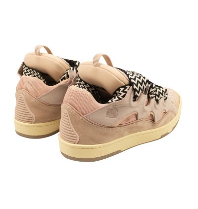 Pink Chevron Laces Curb Sneakers Size 10 43