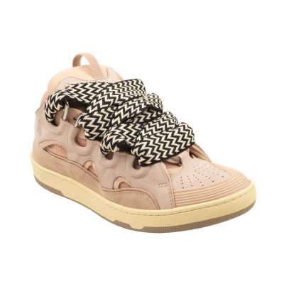 Pink Chevron Laces Curb Sneakers Size 12 45