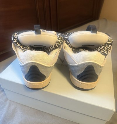 Ssense Lanvin Gray Curb Sneakers