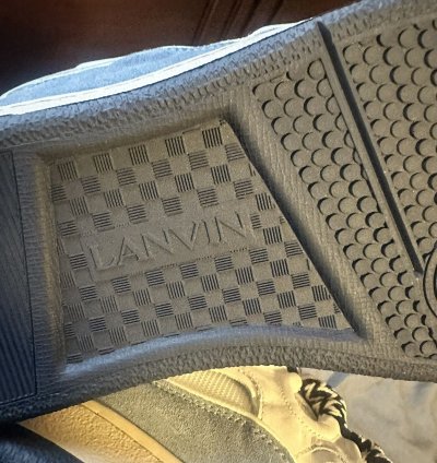 Ssense Lanvin Gray Curb Sneakers