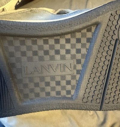Ssense Lanvin Gray Curb Sneakers