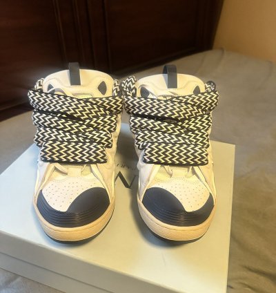 Ssense Lanvin Gray Curb Sneakers