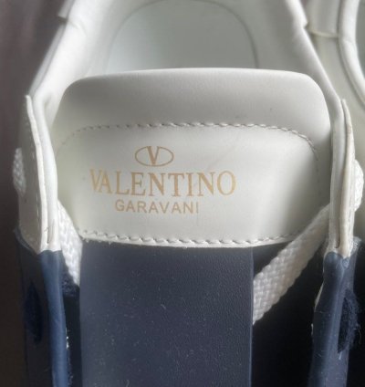 Valentino Garavani Leather Sneakers Marine