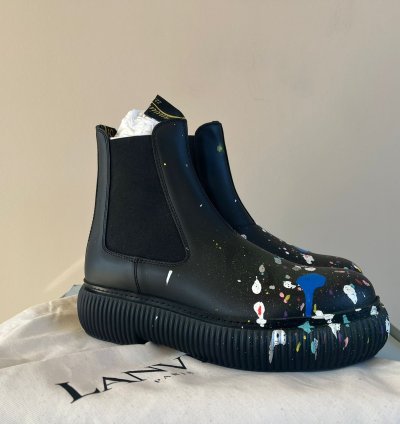 Style Arpege Ankle Boots In Black Multicolor