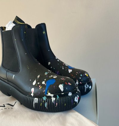 Style Arpege Ankle Boots In Black Multicolor