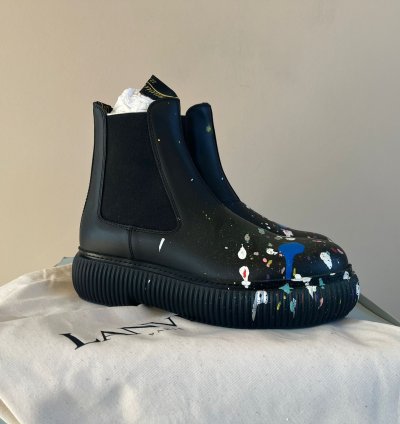 Style Arpege Ankle Boots In Black Multicolor