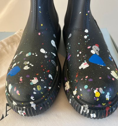 Style Arpege Ankle Boots In Black Multicolor