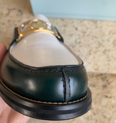Swan Loafers In Dark Green