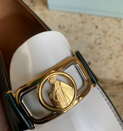 Swan Loafers In Dark Green