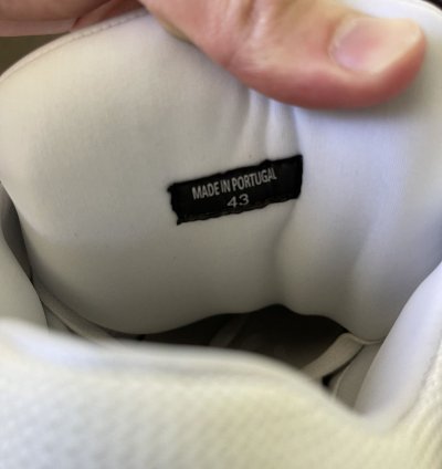 White Leather Curb Sneaker