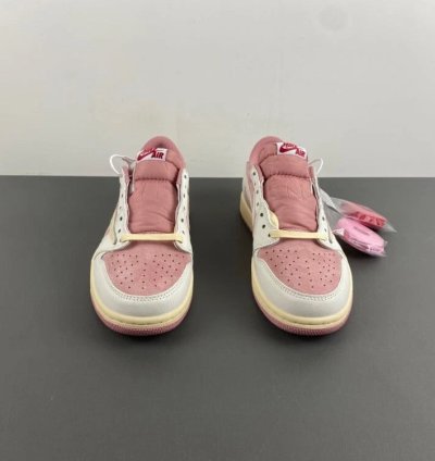 Air Jordan 1 Retro Low Og Sp Travis Scott Sail Shy Pink