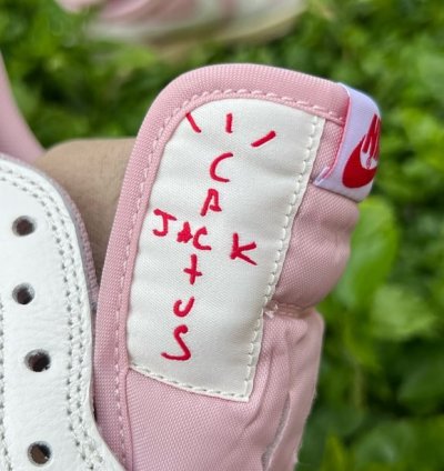 Air Jordan 1 Retro Low Og Sp Travis Scott Sail Shy Pink