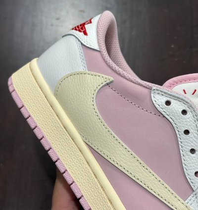 Air Jordan 1 Retro Low Og Sp Travis Scott Sail Shy Pink
