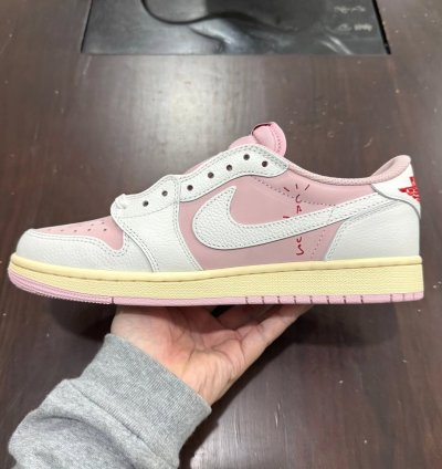 Air Jordan 1 Retro Low Og Sp Travis Scott Sail Shy Pink