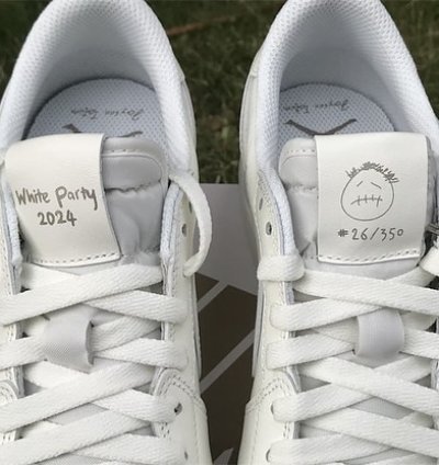 Air Jordan 1 Retro Low Og Sp Travis Scott Michael Rubin White Party