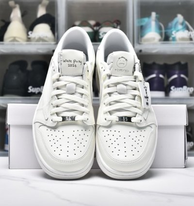 Air Jordan 1 Retro Low Og Sp Travis Scott Michael Rubin White Party