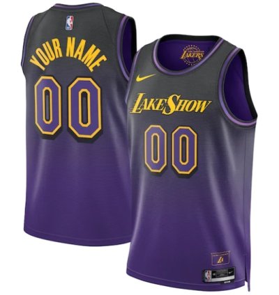 Los Angeles Lakers Nike Unisex 202425 Custom Swingman Jersey - City Edition - Purple