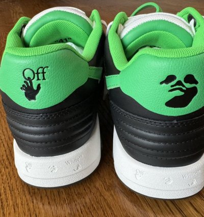 10 Off-white Out Of Office Green Black Ooo 43 Low Tops Logo