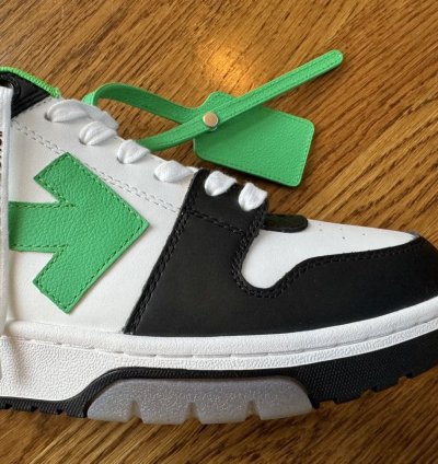 10 Off-white Out Of Office Green Black Ooo 43 Low Tops Logo