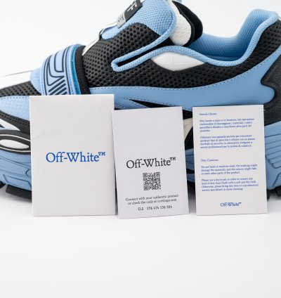 10 Us 43 Eu Off-white Glove Slip On Blue Black Sneakers