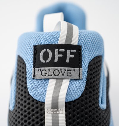 10 Us 43 Eu Off-white Glove Slip On Blue Black Sneakers