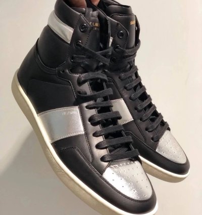 16ss Metallic Silver Sl 10h Court Sneakers Sz40 5