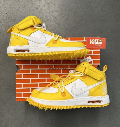 2023 Nike Air Force 1 Mid Sp Off-white Varsity Maize