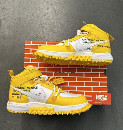 2023 Nike Air Force 1 Mid Sp Off-white Varsity Maize