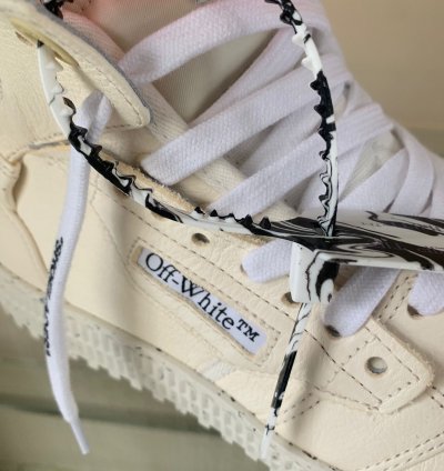 3 0 Off Court Eco Leather High Top In Off White