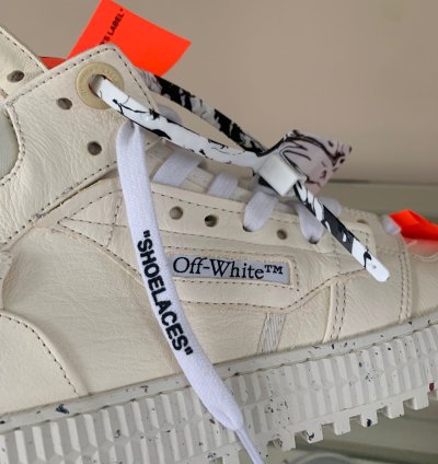 3 0 Off Court Eco Leather High Top In Off White