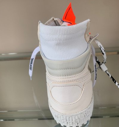 3 0 Off Court Eco Leather High Top In Off White