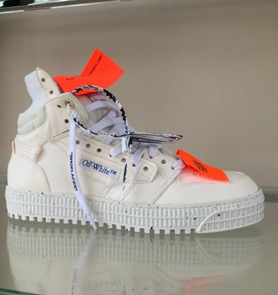 3 0 Off Court Eco Leather High Top In Off White