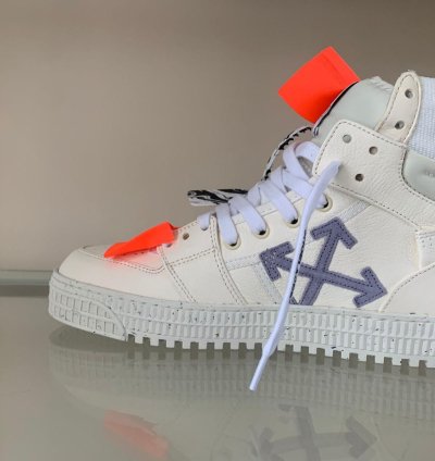 3 0 Off Court Eco Leather High Top In Off White